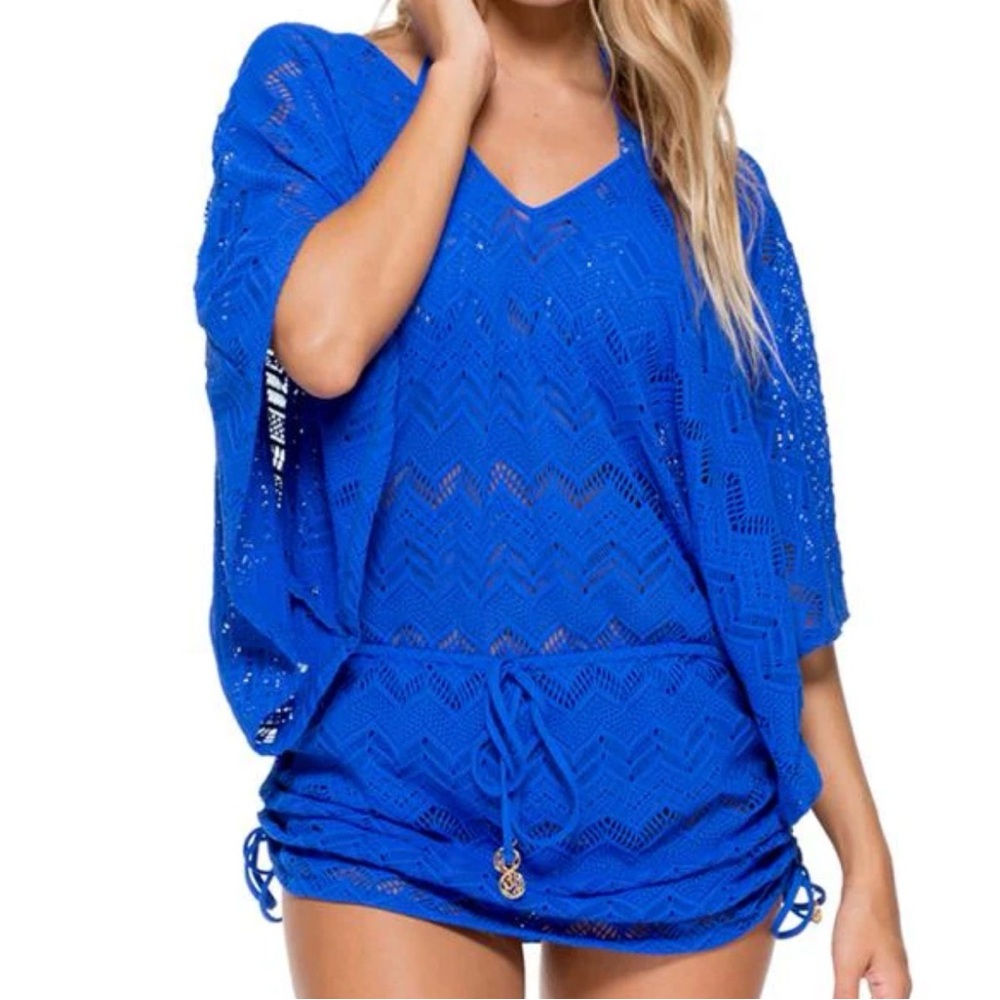 Luli Fama Electric Tropical Princess Cover-Up Dress